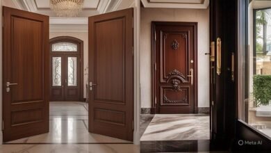 تفصيل أبواب خشب مودرن وكلاسيك بالدمام