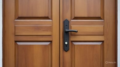 تفصيل أبواب خشب المزاحميه