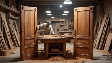 تفصيل أبواب حسب الطلب بخيبر