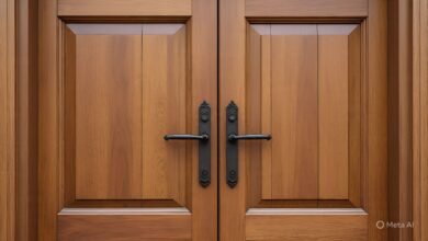 تفصيل أبواب خشب الليث