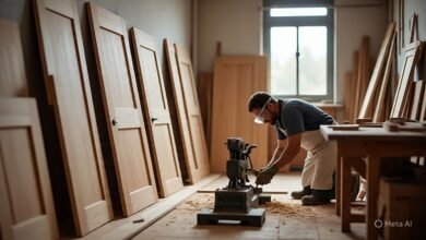 تفصيل أبواب داخلية بخيبر