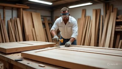 تفصيل أبواب داخلية بسراة عبيده