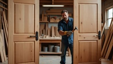 تفصيل أبواب داخلية بحوطة بني تميم