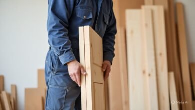 تفصيل أبواب خشب رنيه