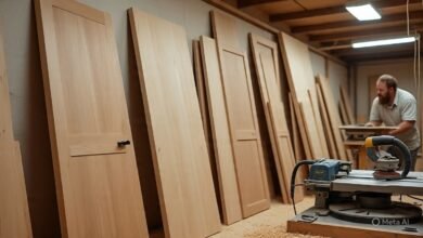 تفصيل أبواب داخلية بابها