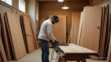 تفصيل أبواب داخلية بمحايل عسير