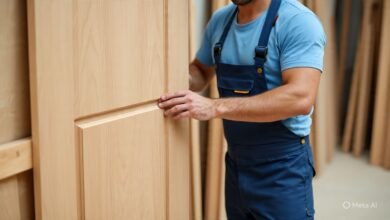 تفصيل أبواب خشب براس تنورة