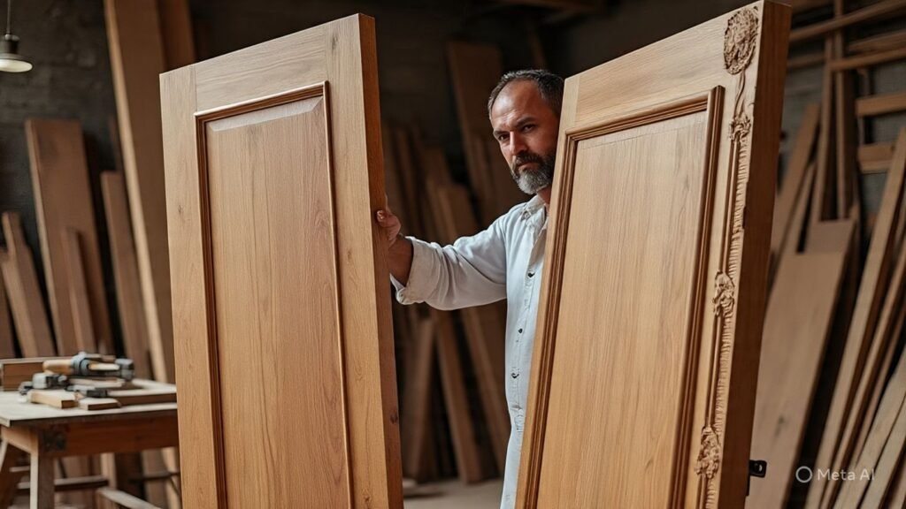 تفصيل أبواب حسب الطلب بالحائط