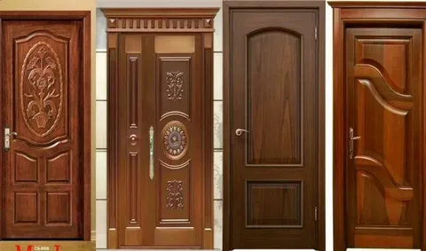دهان أبواب خشبية بلمسة فنية الخرج