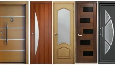 دهان أبواب خشبية بلمسة فنية المجمعة