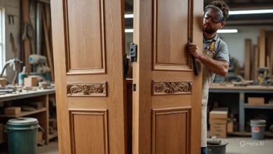 تفصيل أبواب مخصصة للمداخل بأسعار منافسة الدمام