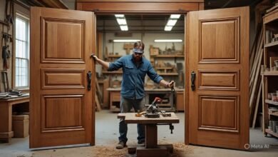 تفصيل أبواب خارجية حسب الطلب بالدمام