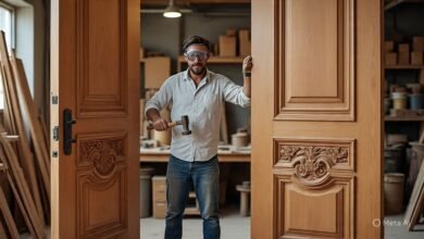 تفصيل أبواب داخلية داخل منطقة الدمام