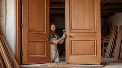 تفصيل أبواب كلاسيك حسب الطلب داخل الدمام