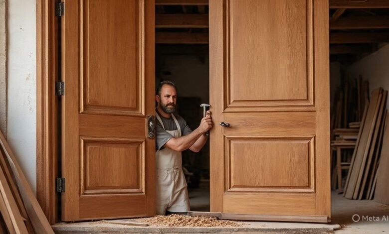 تفصيل أبواب كلاسيك حسب الطلب داخل الدمام