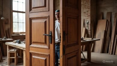 تفصيل أبواب كلاسيك بالزلفي