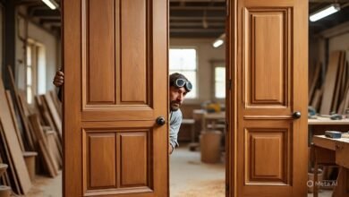 تفصيل أبواب كلاسيك بتربة