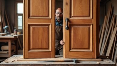 تفصيل أبواب كلاسيك بالقطيف