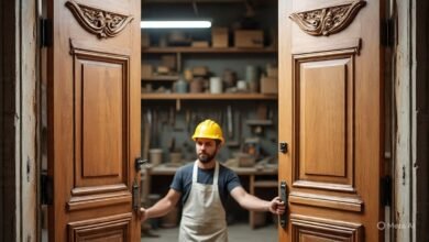 تفصيل أبواب كلاسيك باحد المسارحة