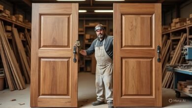 تفصيل أبواب مخصصة للمداخل بأسعار منافسة بمدينة الدمام