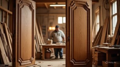 تفصيل أبواب خشب صناعي بأسعار منافسة الدمام