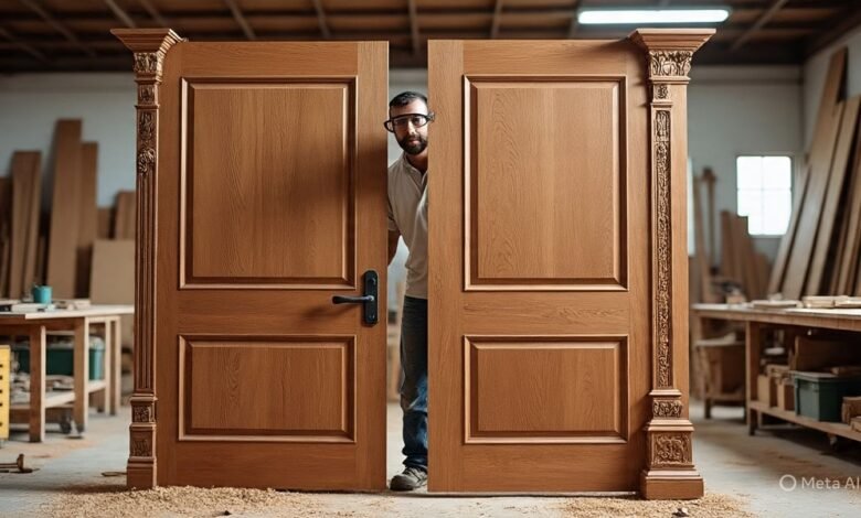 تفصيل أبواب خارجية حسب الطلب بمدينة الدمام