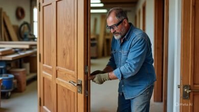 تفصيل أبواب خارجية بالحناكية