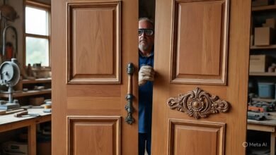 تفصيل أبواب كلاسيك بعفيف