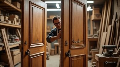 تفصيل أبواب كلاسيك بالعلا