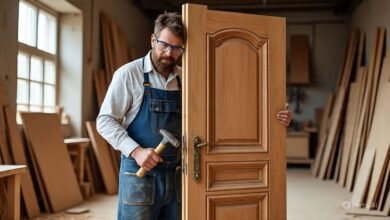 تفصيل أبواب كلاسيك بالريث