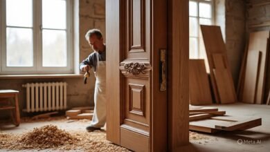 تفصيل أبواب بألوان حسب الطلب بالدمام