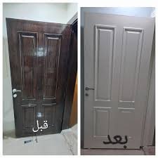 دهان ابواب باجود انواع الدهان داخل منطقة الدمام